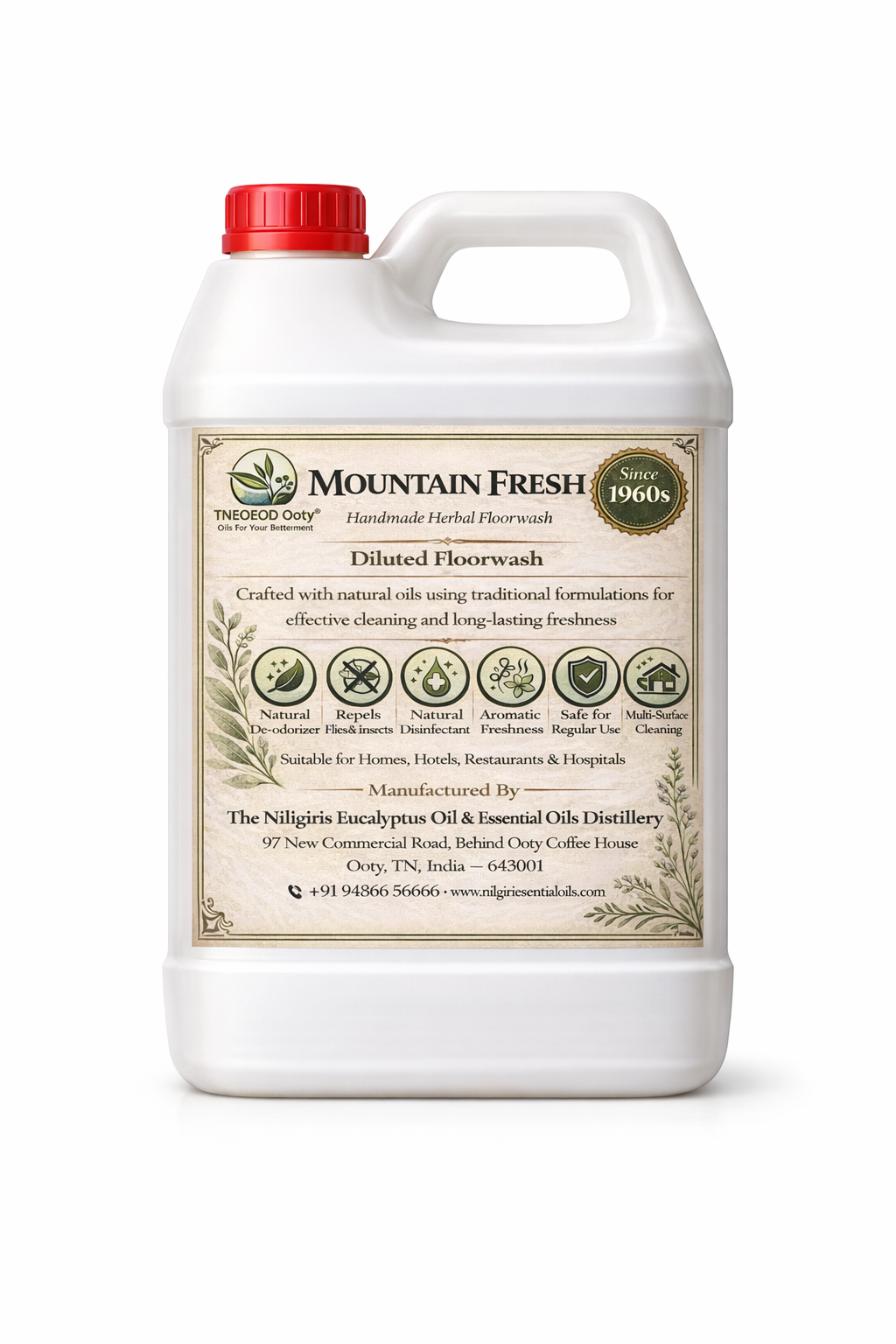 Handmade Herbal Floorwash for Home Cleaning