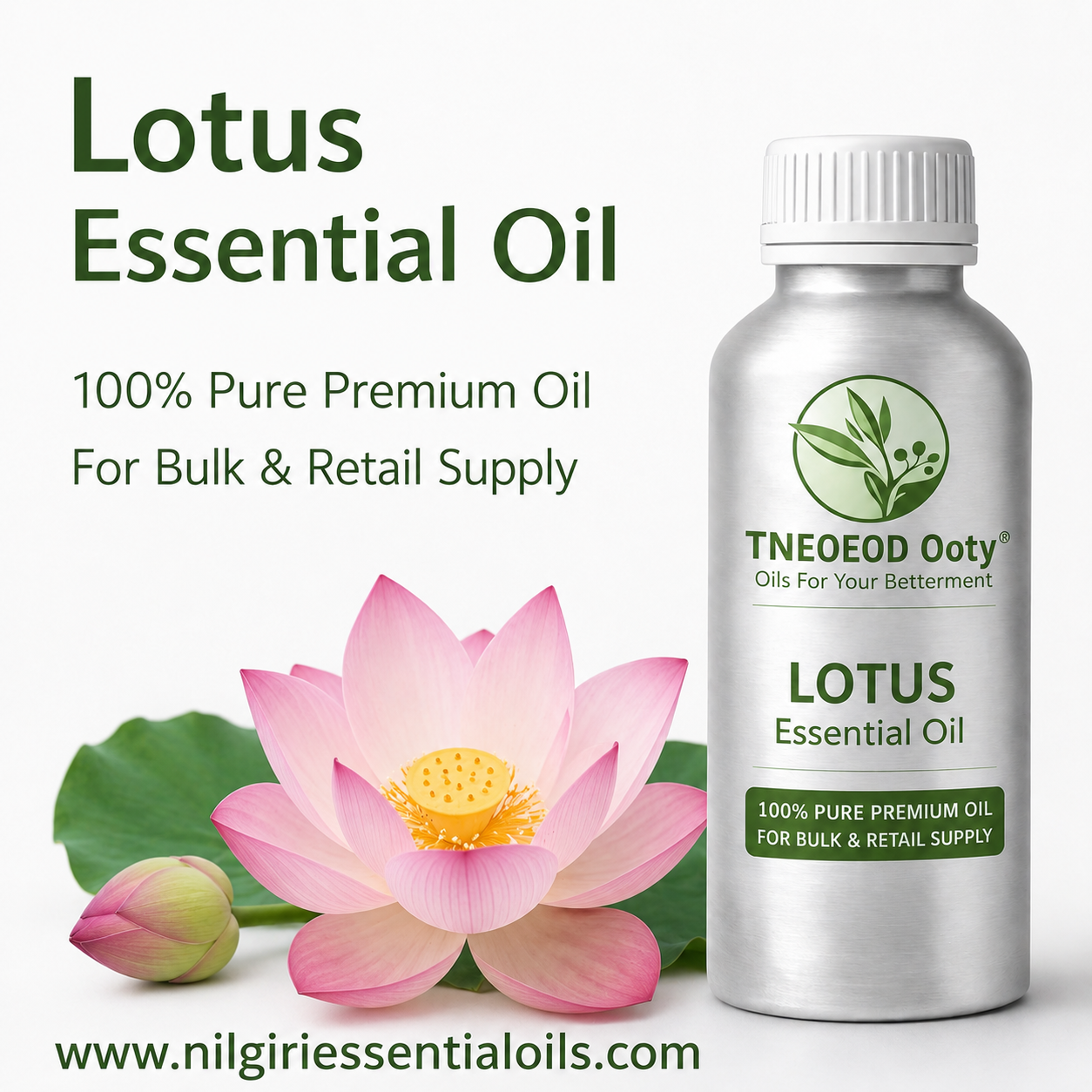 lotus essential oil for skin and hair