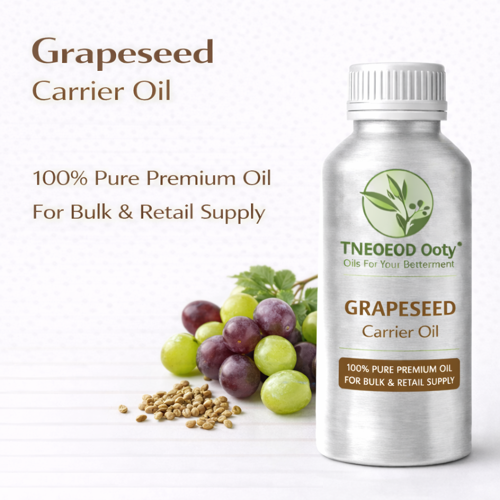 Grape Seed Carrier Oil for Lightweight Moisturizing